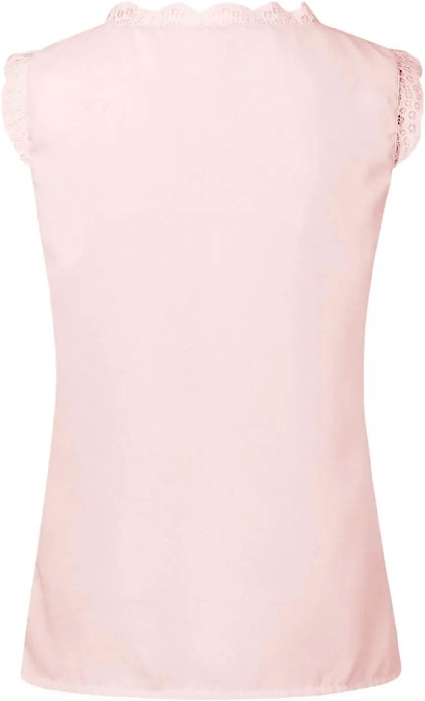 Tank Tops for Women Summer Tank Top V Neck Silk Satin Blouse Sleeveless Shirt Business Casual Dressy Clothes