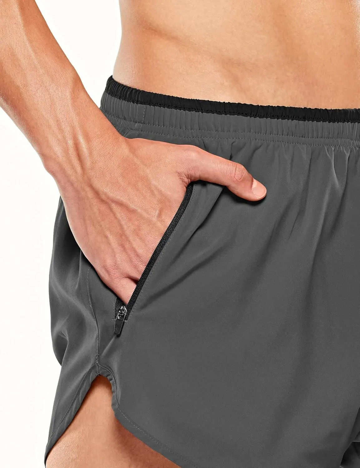 TSLA Men's Active Running Shorts, 3 Inch Quick Dry Mesh Jogging Workout Shorts, Gym Athletic Marathon Shorts
