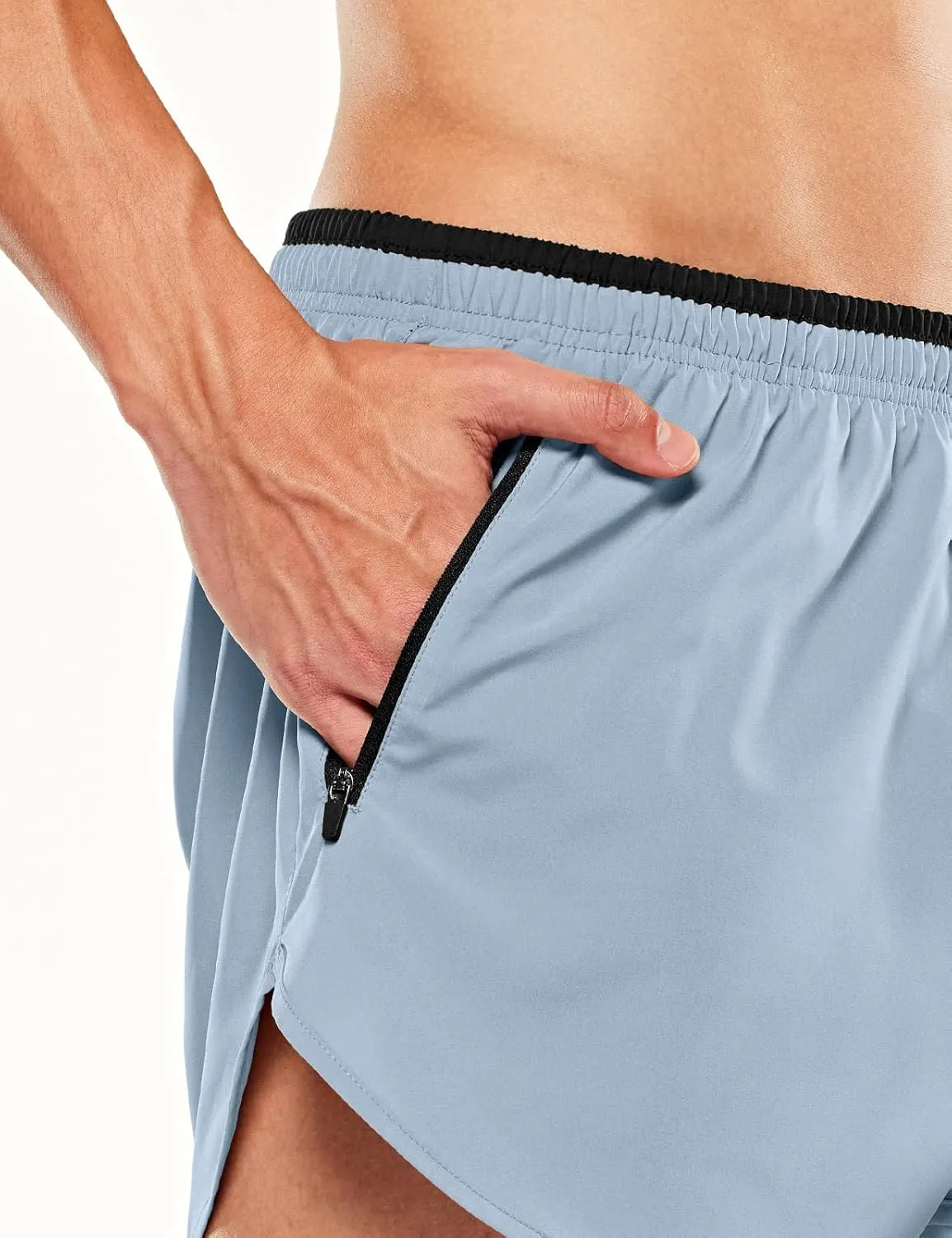 TSLA Men's Active Running Shorts, 3 Inch Quick Dry Mesh Jogging Workout Shorts, Gym Athletic Marathon Shorts