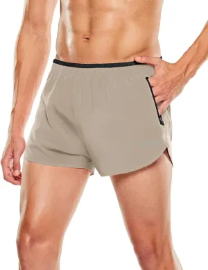 TSLA Men's Active Running Shorts, 3 Inch Quick Dry Mesh Jogging Workout Shorts, Gym Athletic Marathon Shorts