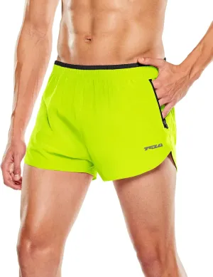 TSLA Men's Active Running Shorts, 3 Inch Quick Dry Mesh Jogging Workout Shorts, Gym Athletic Marathon Shorts
