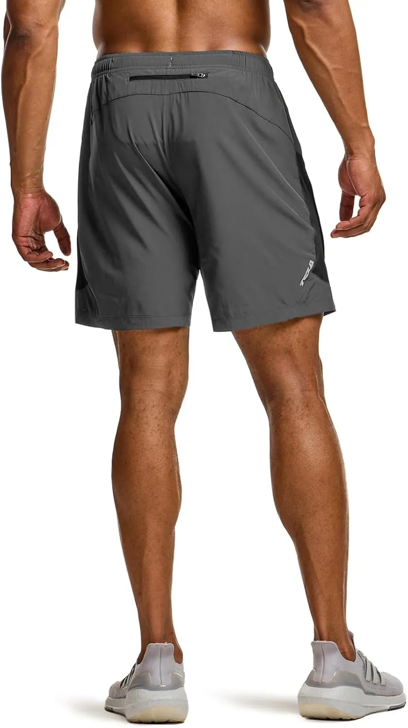 TSLA Men's Active Running Shorts, Training Exercise Workout Shorts, Quick Dry Gym Athletic Performance Shorts with Pockets
