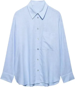 Woman Long Sleeved Shirt Slim Single Breasted Blouses