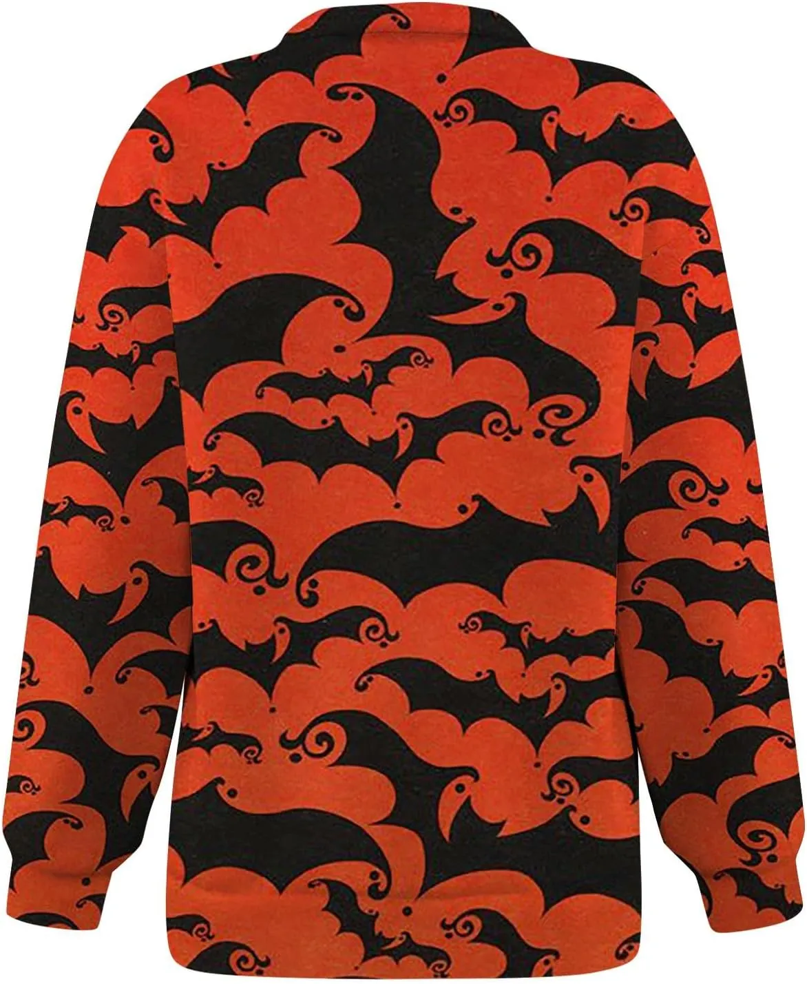 Womens Halloween Sweatshirt Fashion Half Zip I See Ghosts Pullover Casual Autumn Loose Plus Size Sweatshirt