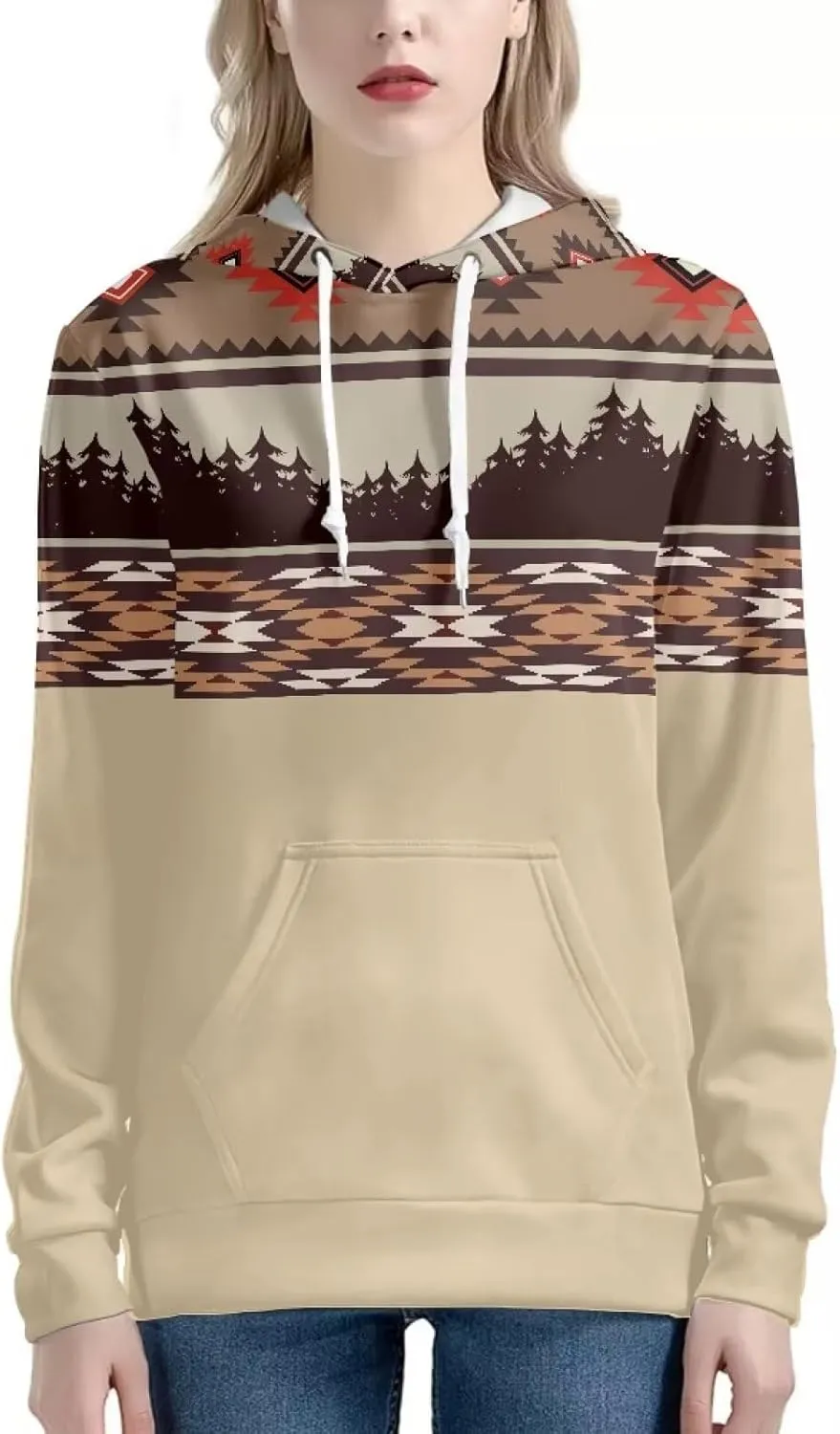 Womens Hoodies Long Sleeve Pullover Sweatshirt Fall Plus Size Clothing