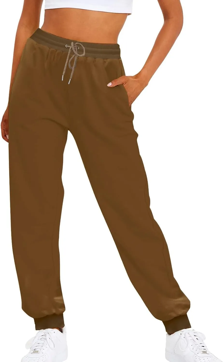 Womens Linen Blend Summer Y2K Streetwear Palazzo Lounge Pants Elastic Waisted Long Lounge Slim-Fit Pant