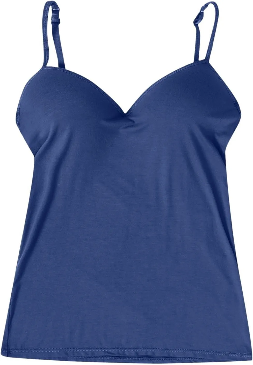 Women's Seamless Support Camisoles Built-In Bra Yoga Tanks with No Underwire & Padded Cups Workout Tops