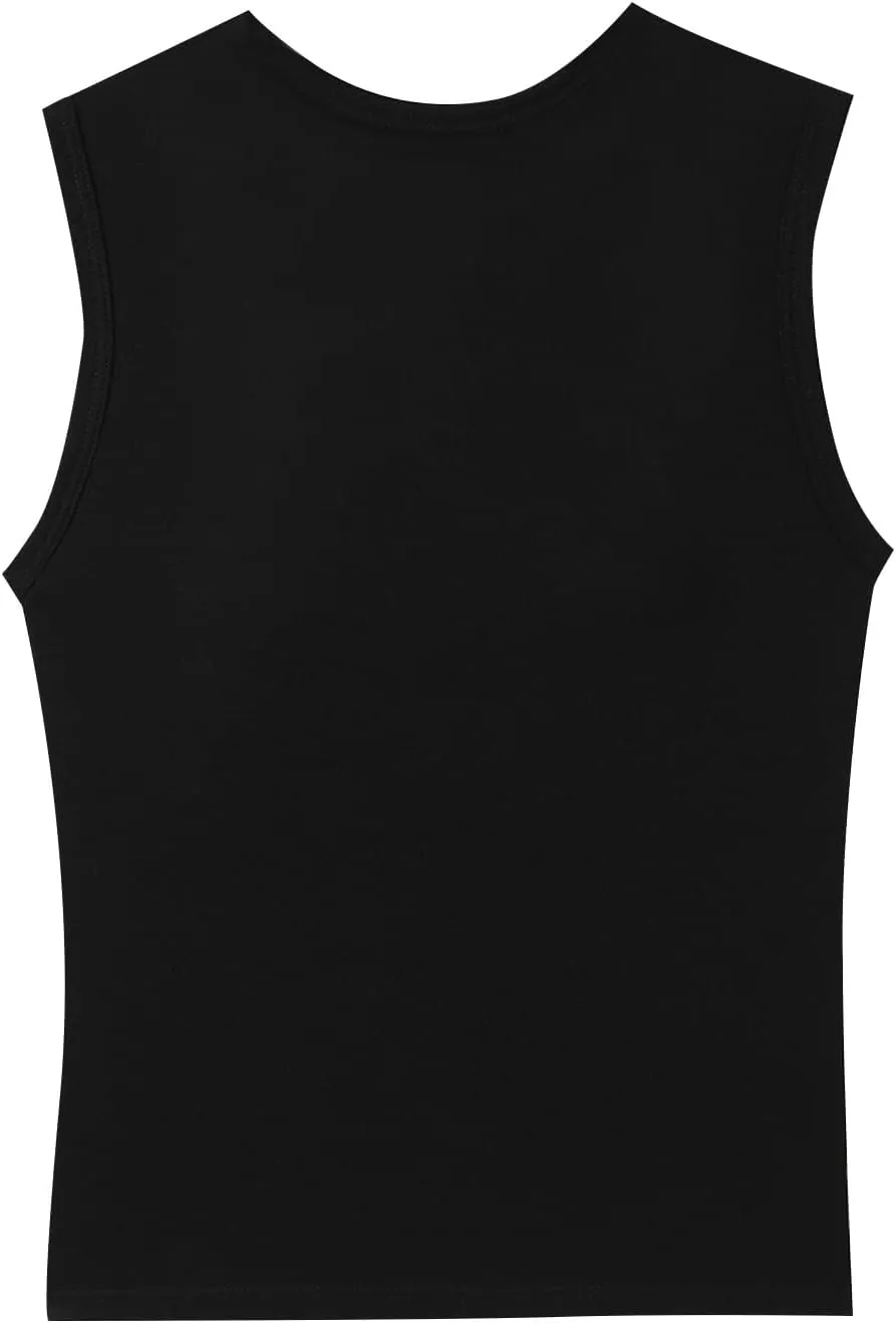 Women's Square Neck Spaghetti Strap Tank Tops with Built in Bra Seamless Camisole Yoga Sport Bra Silm Fit Cute Top