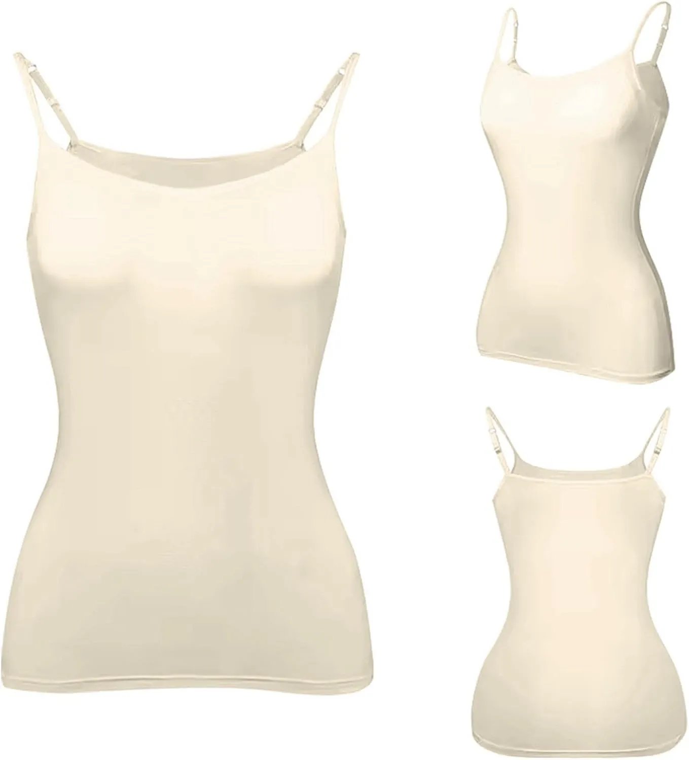 Womens Summer Tank Top Camisole with Bottom and Chest Pad Sexy Oversized Athletic Underwear Built in Bra