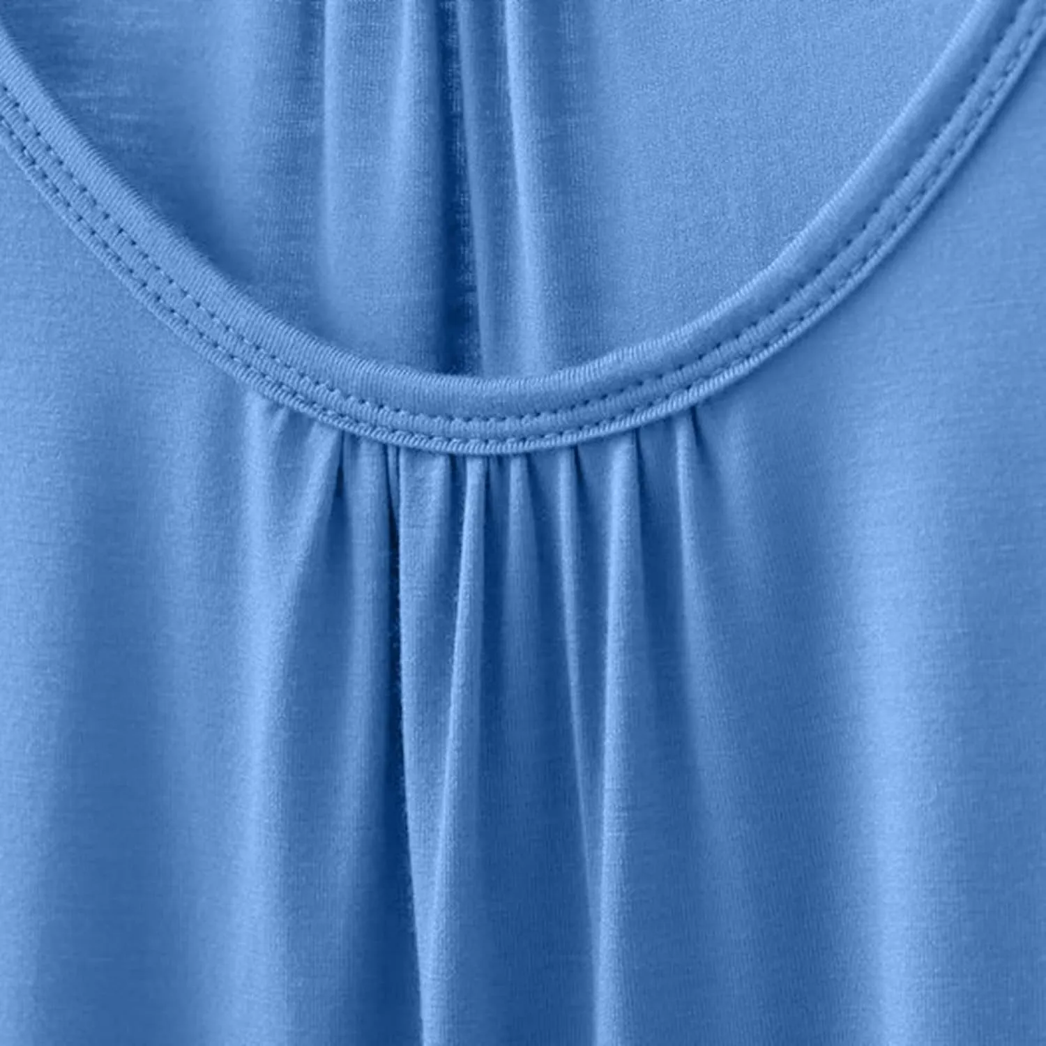 Women's Summer Tank Tops Loose Fit Pleated Scoop Neck Shirts Casual Sleeveless Tops for Beach Vacation