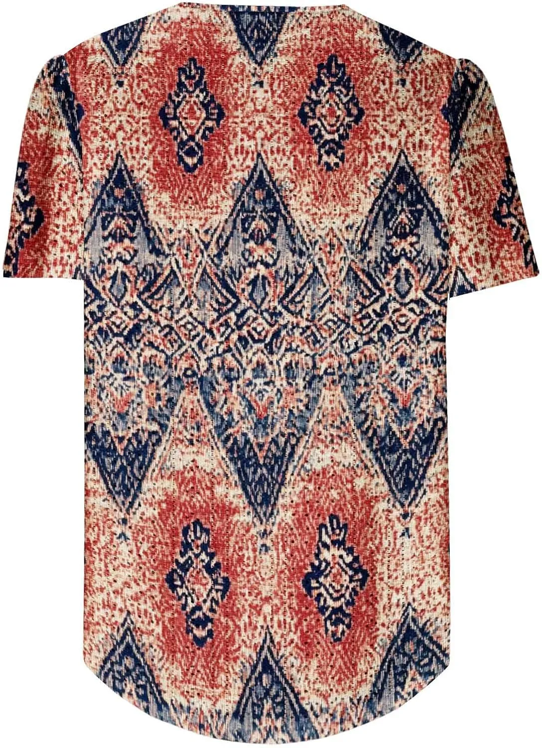 Womens Summer Tops Trendy Boho Floral Blouses Crewneck T-Shirts Casual Loose Tunic Blouses Going Out Basic Tees