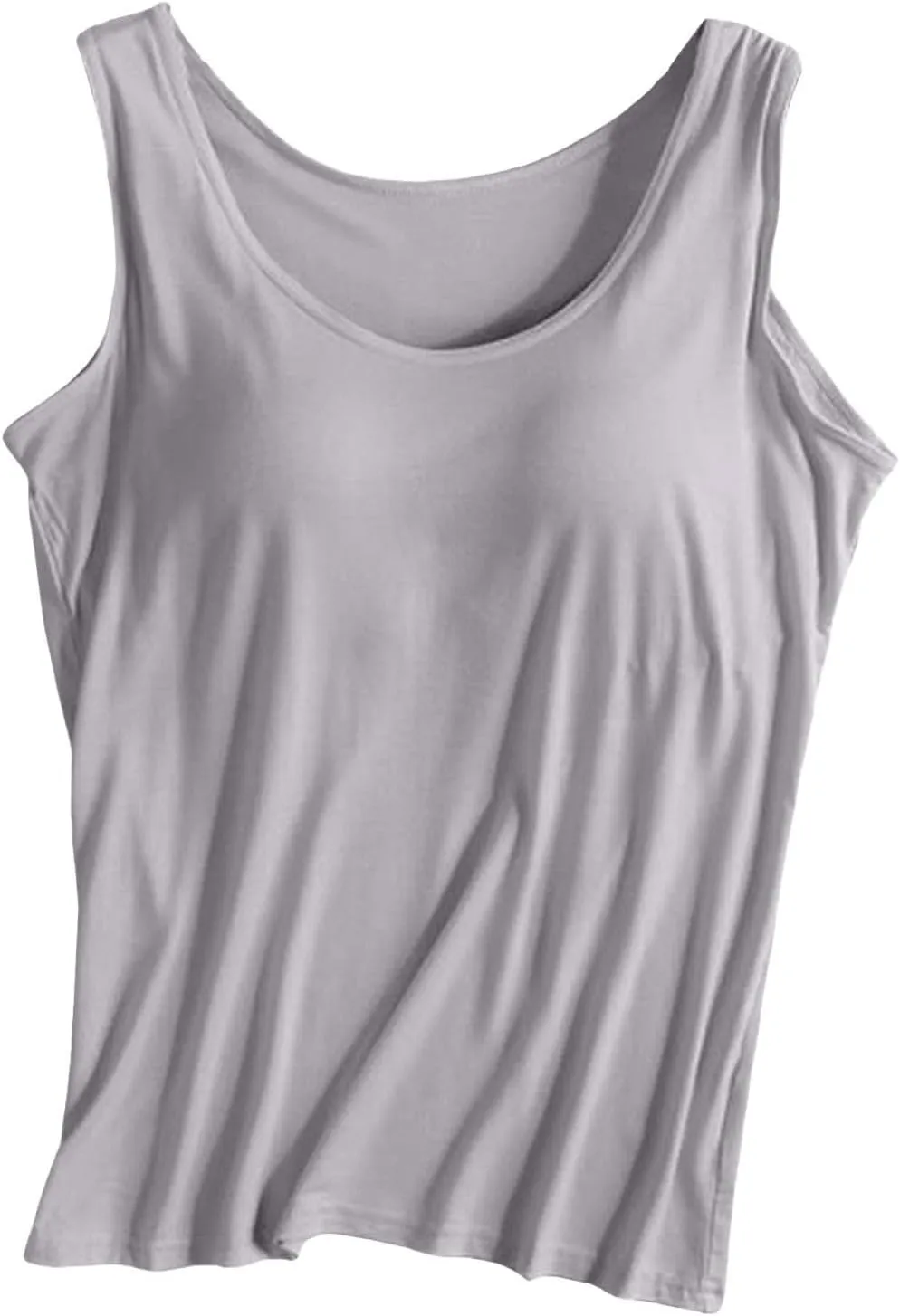 Womens Tank Tops with Built in Bra Lightweight Breathable Camisole Yoga Bra Racerback Workout Tops Undershirt