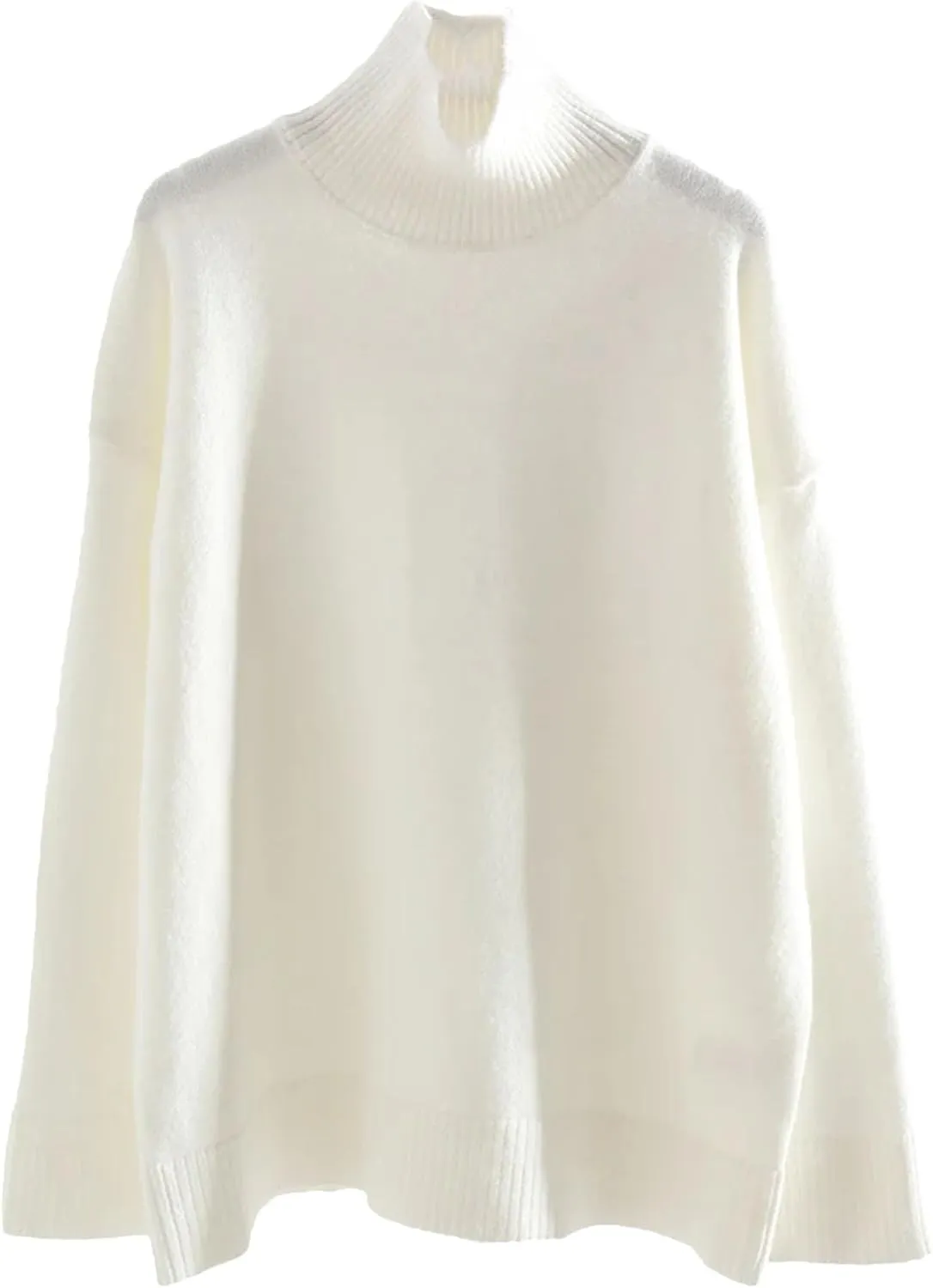 Women's Turtleneck Sweaters Winter Warm Knit Pullovers Long Sleeve Oversized Casual Sweater