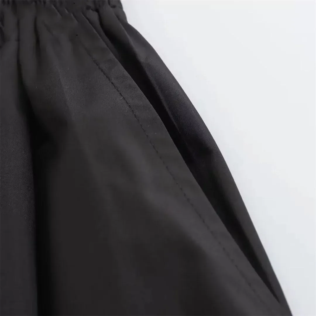 Women's Wide Pleated Swing Vintage High Waist Elegant A-Line Long Skirt