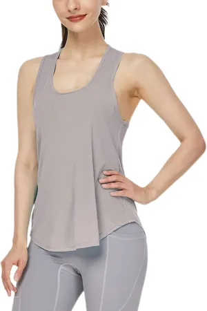 Workout Tank Tops for Women Racerback Tops Sleeveless Running Shirts Loose Athletic Gym Quick Dry Exercise Yoga Shirts