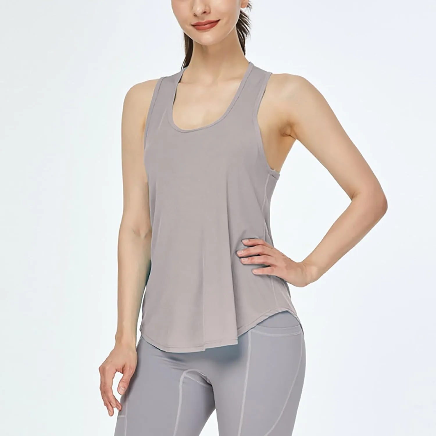 Workout Tank Tops for Women Racerback Tops Sleeveless Running Shirts Loose Athletic Gym Quick Dry Exercise Yoga Shirts